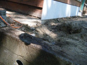 core hole for drain pipe