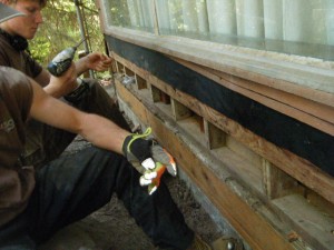 replace with treated lumber