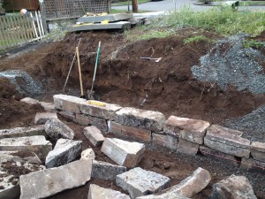 setting stones for dry stack rockery IMG_0465